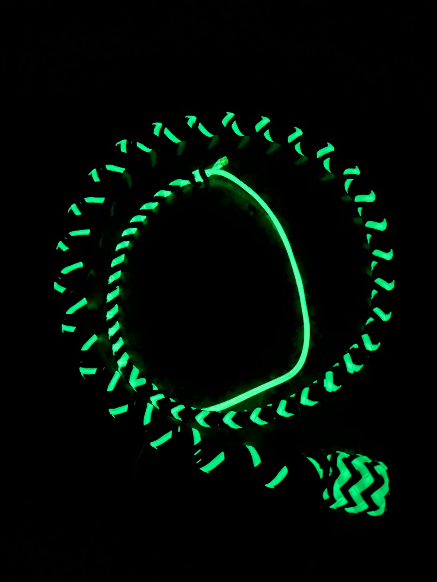 4’ Snake Whip (white glowing)