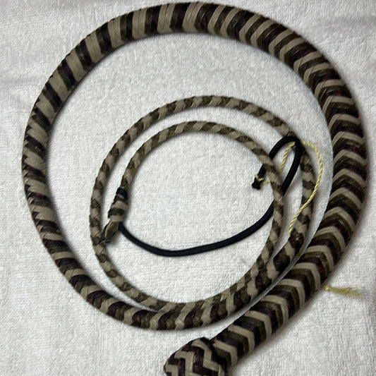 6' Snake Whip (shades of brown)