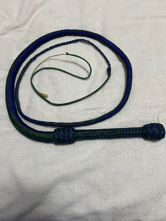 7’ Bull Whip (blue & green)