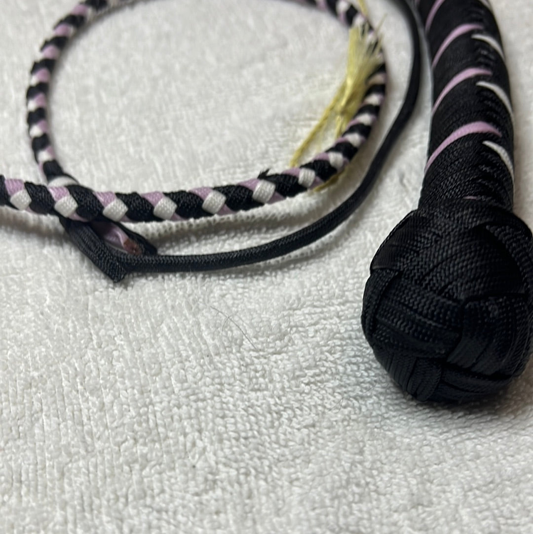 4’ Snake Whip (white & lavender glowing)