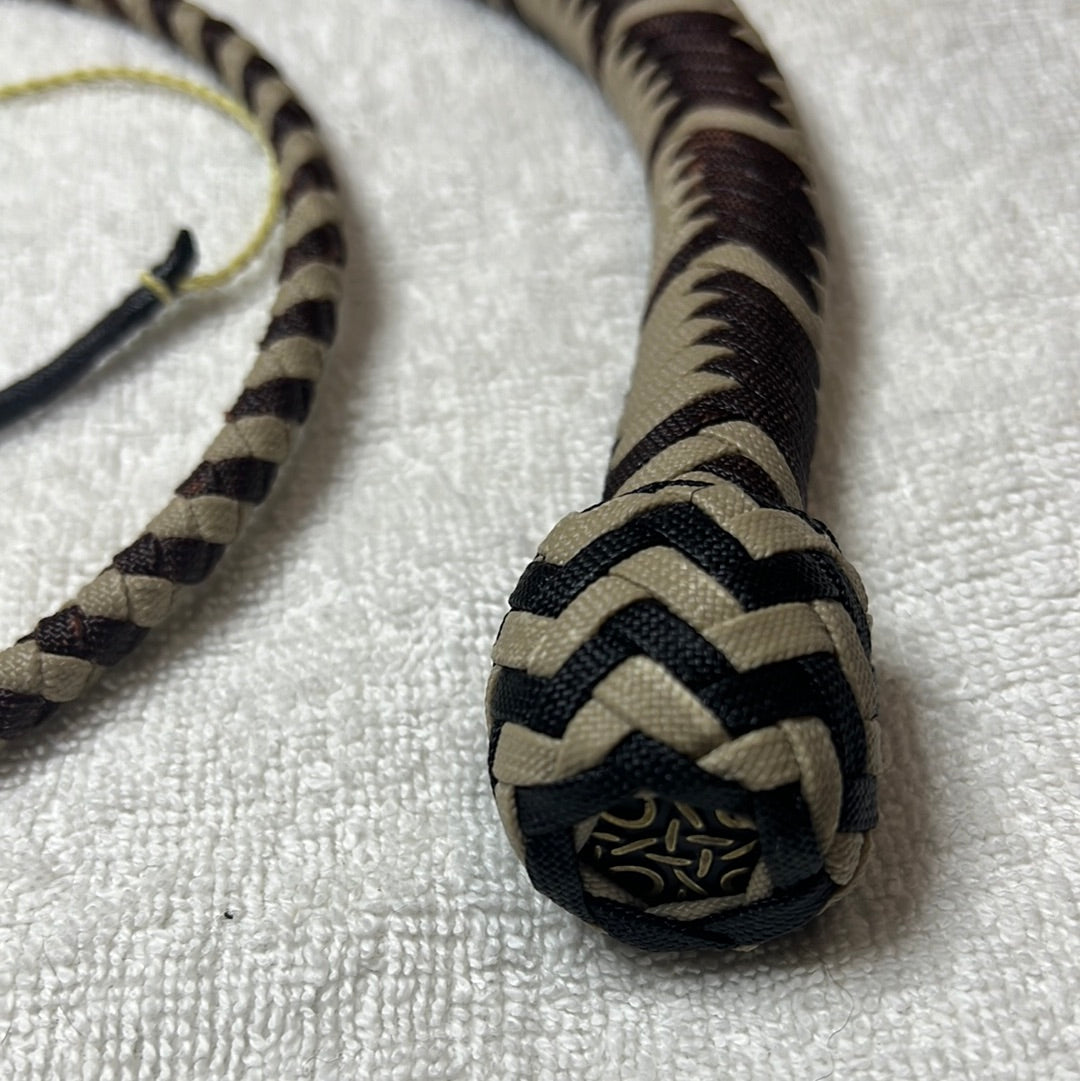 4' Snake Whip (two tone brown)