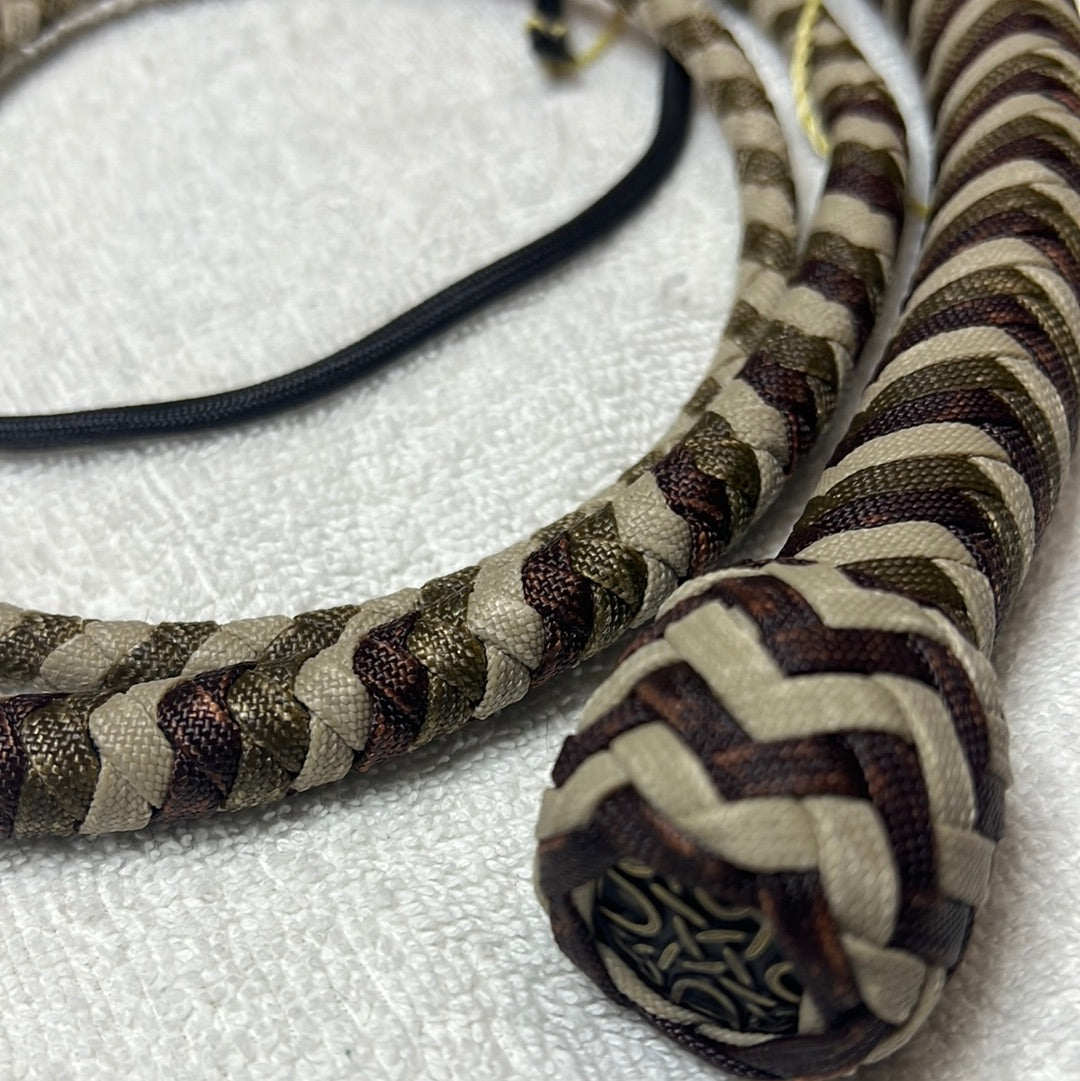 6' Snake Whip (shades of brown)