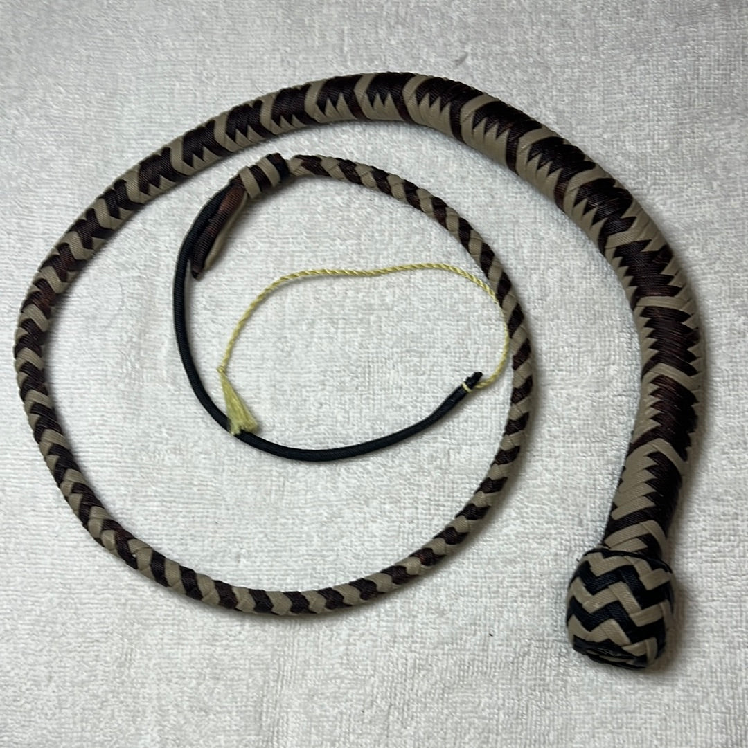 4' Snake Whip (two tone brown)